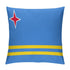 Aruba Flag Throw Pillow - CaribeHeart Aruba